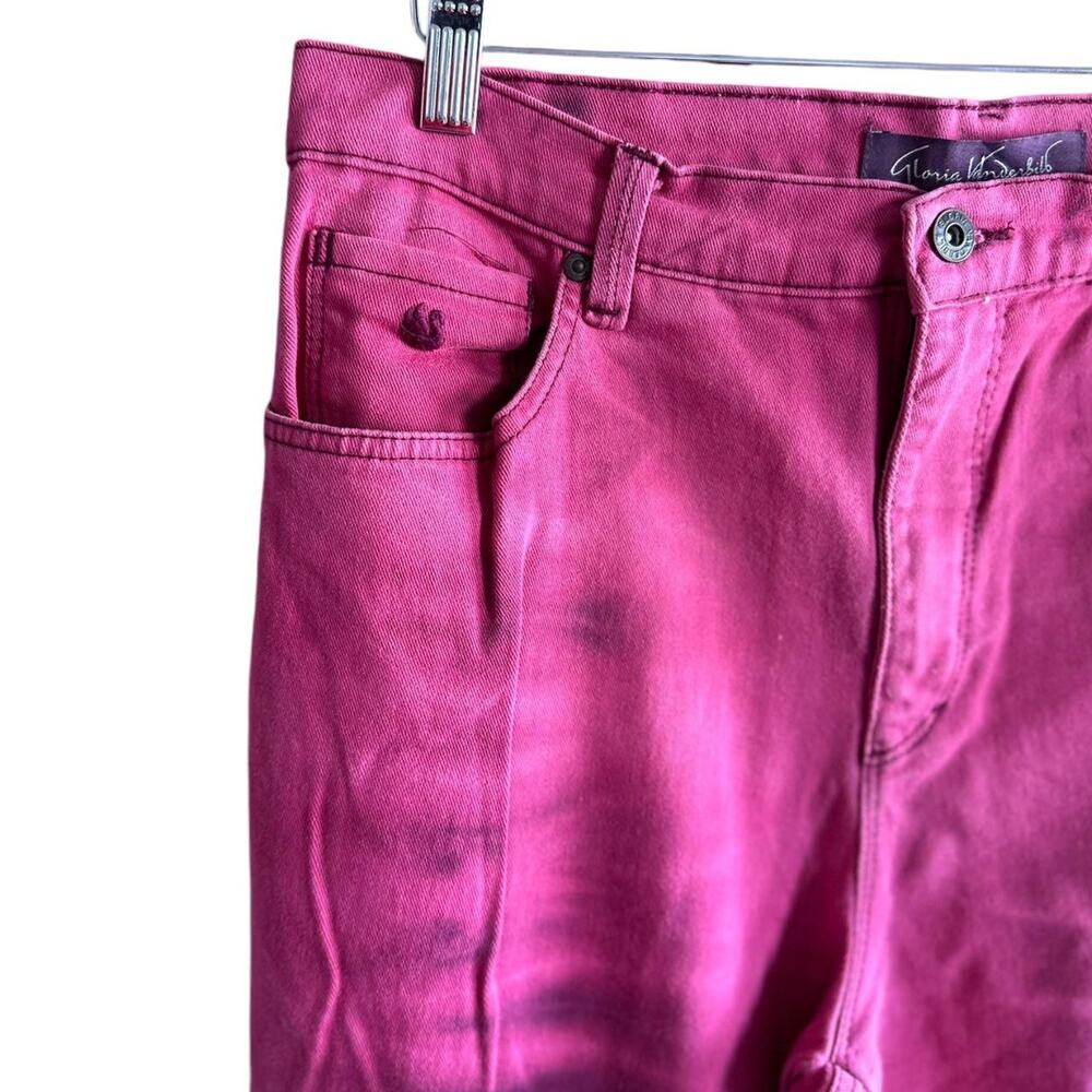 Womens Pants Size 10 Pink Tie Dye Reworked Retro Festival Streetwear Hippie Club - Picture 2 of 6